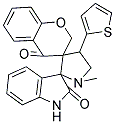 CHROMAN-4'-ONE-3'-SPIRO-3-N-METHYL-4-(2-THIENYL)-PYRROLIDINE-2-SPIRO-3''-OXINDOLE Struktur