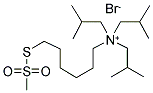 6-(TRIISOBUTYLAMMONIUM)HEXYL METHANETHIOSULFONATE BROMIDE Struktur