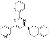 2-(2-PYRIDIN-2-YL-6-PYRIDIN-3-YLPYRIMIDIN-4-YL)-1,2,3,4-TETRAHYDROISOQUINOLINE Struktur