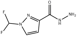 1-DIFLUOROMETHYL-1 H-PYRAZOLE-3-CARBOXYLIC ACID HYDRAZIDE Struktur