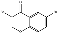 2-BROMO-1-(5-BROMO-2-METHOXYPHENYL)ETHANONE Struktur