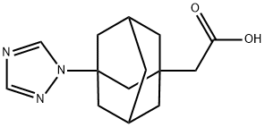 (3-[1,2,4]TRIAZOL-1-YL-ADAMANTAN-1-YL)-ACETIC ACID Struktur