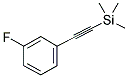 1-TRIMETHYLSILYLETHYNYL-3-FLUOROBENZENE Struktur