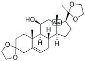 11-BETA-HYDROXYPROGESTERONE DIETHYLENEKETAL Struktur