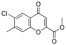 METHYL 6-CHLORO-7-METHYL-4-OXO-4H-CHROMENE-2-CARBOXYLATE Struktur