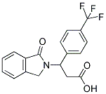 3-(1-OXO-1,3-DIHYDRO-2H-ISOINDOL-2-YL)-3-[4-(TRIFLUOROMETHYL)PHENYL]PROPANOIC ACID Struktur