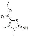 2-IMINO-3,4-DIMETHYL-2,3-DIHYDRO-THIAZOLE-5-CARBOXYLIC ACID ETHYL ESTER Struktur