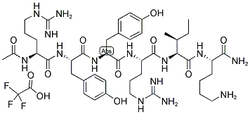 ACETYL-ARG-TYR-TYR-ARG-ILE-LYS AMIDE TRIFLUOROACETATE SALT Struktur