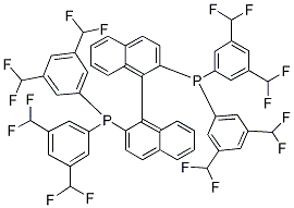 2,2'-BIS[BIS(3,5-DITRIFLUOROMETHYLPHENYL)PHOSPHINO]-1,1'-BINAPHTHYL Struktur