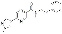 6-(1-METHYL-1H-PYRAZOL-4-YL)-N-(2-PHENYLETHYL)PYRIDINE-3-CARBOXAMIDE Struktur