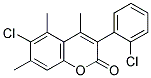 6-CHLORO-3(2'-CHLOROPHENYL)-4,5,7-TRIMETHYLCOUMARIN Struktur