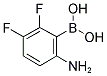 2-AMINO-5,6-DIFLUOROPHENYLBORONIC ACID Struktur