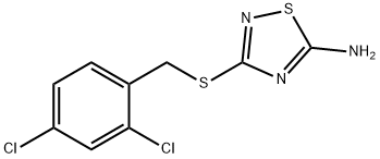 3-[(2,4-DICHLOROBENZYL)SULFANYL]-1,2,4-THIADIAZOL-5-AMINE Struktur