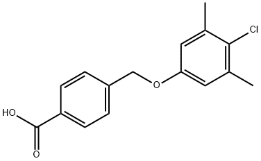 4-(4-CHLORO-3,5-DIMETHYL-PHENOXYMETHYL)-BENZOIC ACID Struktur