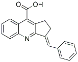 3-BENZYLIDENE-2,3-DIHYDRO-1H-CYCLOPENTA[B]QUINOLINE-9-CARBOXYLIC ACID Struktur