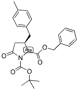 (4R)-BOC-4-(4-METHYLBENZYL)-PYR-OBZL Struktur