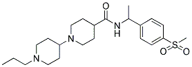 N-[ALPHA-METHYL-4-(METHYLSULFONYL)BENZYL]-1-(1-PROPYLPIPERIDIN-4-YL)PIPERIDINE-4-CARBOXAMIDE Struktur