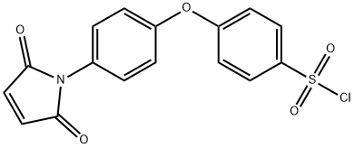 4-[4-(2,5-DIOXO-2,5-DIHYDRO-PYRROL-1-YL)-PHENOXY]-BENZENESULFONYL CHLORIDE Struktur