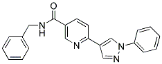 N-BENZYL-6-(1-PHENYL-1H-PYRAZOL-4-YL)NICOTINAMIDE Struktur