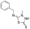 5-BENZYLIMINO-4-METHYL-[1,3,4]THIADIAZOLIDINE-2-THIONE Struktur