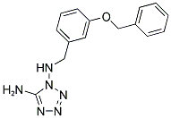 N1-(3-(BENZYLOXY)BENZYL)-1H-TETRAZOLE-1,5-DIAMINE Struktur