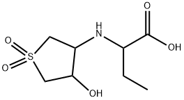 2-(4-HYDROXY-1,1-DIOXO-TETRAHYDRO-1LAMBDA6-THIOPHEN-3-YLAMINO)-BUTYRIC ACID Struktur