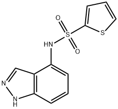 N-(1H-INDAZOL-4-YL)-2-THIOPHENESULFONAMIDE Struktur