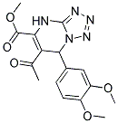 METHYL 6-ACETYL-7-(3,4-DIMETHOXYPHENYL)-4,7-DIHYDROTETRAZOLO[1,5-A]PYRIMIDINE-5-CARBOXYLATE Struktur