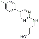 3-([5-(4-METHYLPHENYL)PYRIMIDIN-2-YL]AMINO)PROPAN-1-OL Struktur