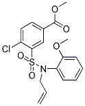 3-[ALLYL-(2-METHOXY-PHENYL)-SULFAMOYL]-4-CHLORO-BENZOIC ACID METHYL ESTER Struktur