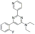 N,N-DIETHYL-6-(2-FLUOROPHENYL)-2-PYRIDIN-3-YLPYRIMIDIN-4-AMINE Struktur