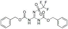 1,3-BIS(BENZYLOXYCARBONYL)-2-(TRIFLUOROMETHYLSULFONYL)GUANIDINE Struktur