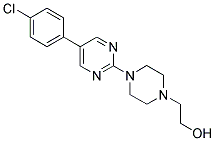 2-(4-[5-(4-CHLOROPHENYL)PYRIMIDIN-2-YL]PIPERAZIN-1-YL)ETHANOL Struktur