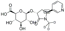 TRANS-3'-HYDROXYCOTININE-N-BETA-D-GLUCURONIDE, METHYL-D3 Struktur