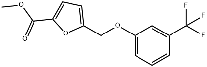 5-(3-TRIFLUOROMETHYL-PHENOXYMETHYL)-FURAN-2-CARBOXYLIC ACID METHYL ESTER Struktur