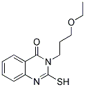 3-(3-ETHOXY-PROPYL)-2-MERCAPTO-3H-QUINAZOLIN-4-ONE Struktur