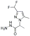 2-(3-DIFLUOROMETHYL-5-METHYL-PYRAZOL-1-YL)-PROPIONIC ACID HYDRAZIDE Struktur