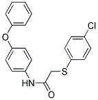 2-[(4-CHLOROPHENYL)SULFANYL]-N-(4-PHENOXYPHENYL)ACETAMIDE Struktur