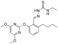 N-[1-AZA-2-[2-[(4,6-DIMETHOXYPYRIMIDIN-2-YL)OXY]-6-BUTYLPHENYL]ETHENYL]-N'-ETHYLTHIOUREA Struktur