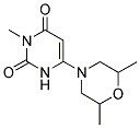 6-(2,6-DIMETHYLMORPHOLIN-4-YL)-3-METHYLPYRIMIDINE-2,4(1H,3H)-DIONE Struktur