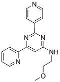 N-(2-METHOXYETHYL)-6-PYRIDIN-2-YL-2-PYRIDIN-4-YLPYRIMIDIN-4-AMINE Struktur