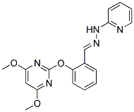 1,2-DIAZA-3-[2-[(4,6-DIMETHOXYPYRIMIDIN-2-YL)OXY]PHENYL]-1-(PYRIDIN-2-YL)PROP-2-ENE Struktur