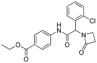 ETHYL 4-{[(2-CHLOROPHENYL)(2-OXOAZETIDIN-1-YL)ACETYL]AMINO}BENZOATE Struktur