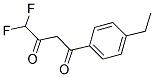 1-(4-ETHYL-PHENYL)-4,4-DIFLUORO-BUTANE-1,3-DIONE Struktur