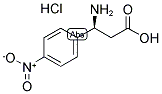 (S)-3-AMINO-3-(4-NITRO-PHENYL)-PROPANOIC ACID HYDROCHLORIDE Struktur