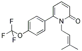 1-(3-METHYLBUT-2-ENYL)-6-[4-(TRIFLUOROMETHOXY)PHENYL]PYRIDIN-2(1H)-ONE Struktur