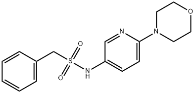 N-(6-MORPHOLINO-3-PYRIDINYL)(PHENYL)METHANESULFONAMIDE Struktur