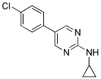 5-(4-CHLOROPHENYL)-N-CYCLOPROPYLPYRIMIDIN-2-AMINE Struktur