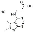 3-(5,6-DIMETHYL-THIENO[2,3-D]PYRIMIDIN-4-YLAMINO)-PROPIONIC ACID, HCL Struktur