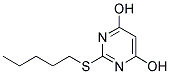 2-(PENTYLTHIO)PYRIMIDINE-4,6-DIOL Struktur